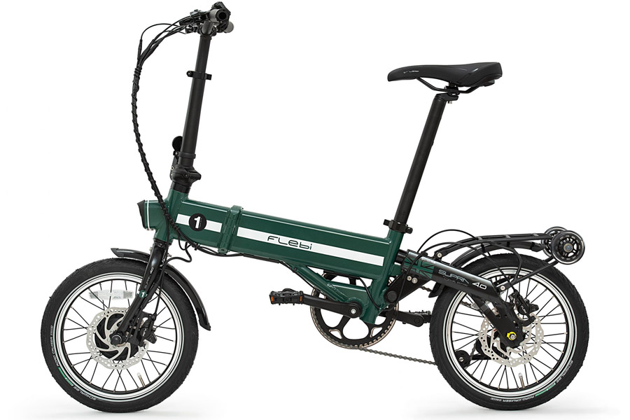 E-Klapprad Flebi Supra 4.0 Grün