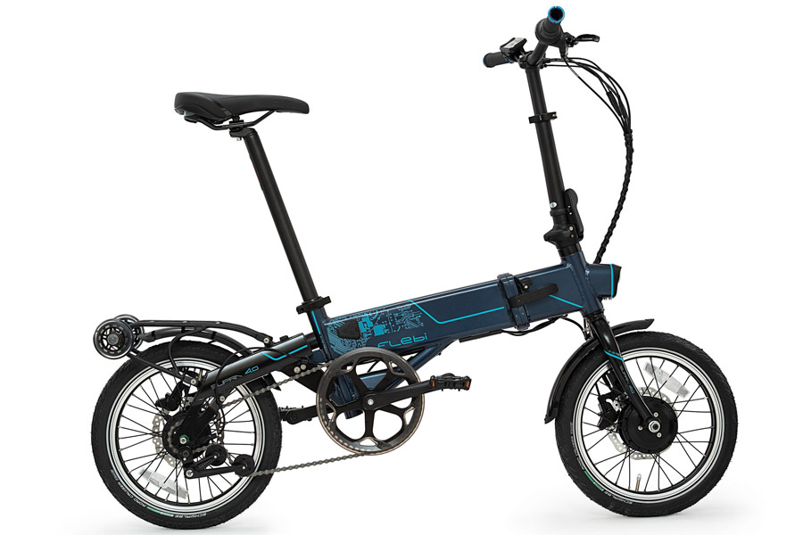E-Klapprad Flebi Supra 4.0+ Blau