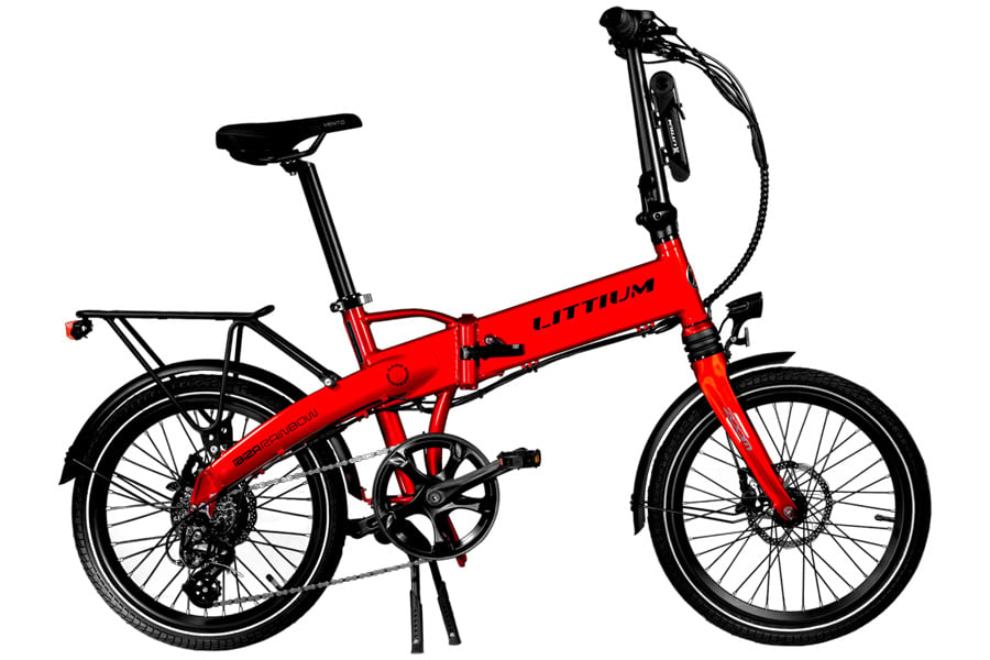 E-Klapprad Littium Ibiza Rainbow Rot