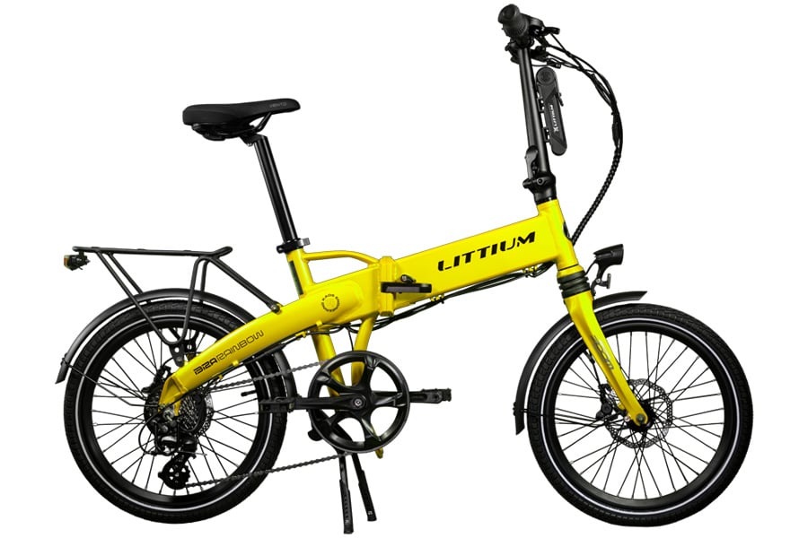 E-Klapprad Littium Ibiza Rainbow Gelb