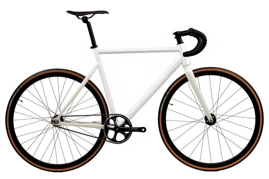 Fixie-Fahrrad Santafixie Raval Naked Edition White 2.0 30 mm